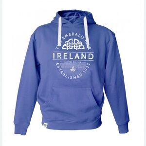 Blue Unisex Ireland Hoodie